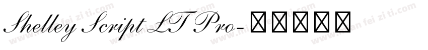 Shelley Script LT Pro字体转换
